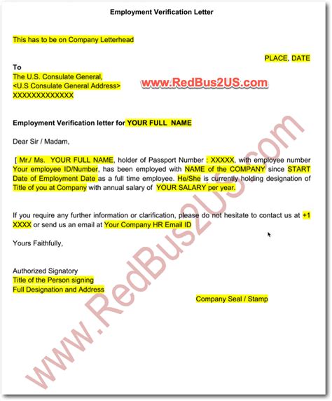 sample employment verification letter  hb stamping