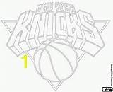 Coloring Pages Knicks York Nba Rockets Houston Logo Divyajanani sketch template
