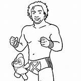 Coloring Kofi Kingston Pages Wwe Template Popular sketch template