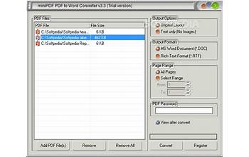 PDF2Word Converter Shareware Version screenshot #3