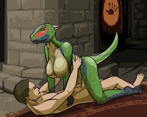 Rule 34 Argonian Breasts Dark Brotherhood Female Human Large Breasts