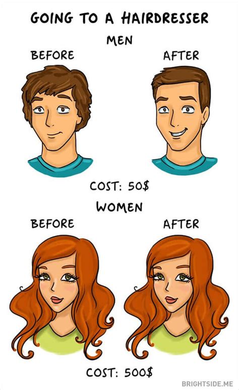 14 illustrations that perfectly show the differences between men and women