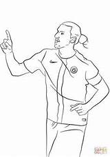 Coloring Pages Soccer Zlatan Ibrahimovic Color Printable Players Colorear Para Bale Print Colorir Gareth Colouring Ibrahimović Google Da Leit Wallpapers sketch template