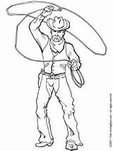 Cowboy Lasso Rope sketch template