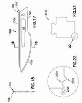 Patents Scalpel Blade sketch template