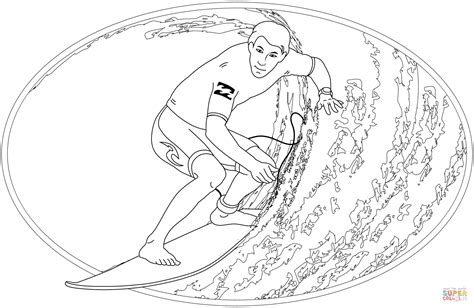 surfing coloring page  printable coloring pages