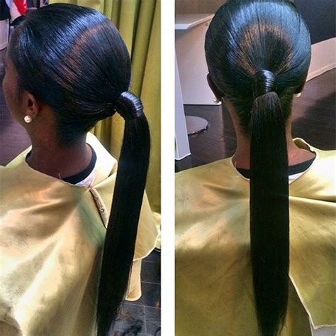 easy black ponytail hairstyles