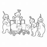 Teletubbies Coloring Pages Books Last sketch template