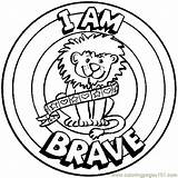 Brave Coloring Pages Kids Am Printable Morale Educational Color Character School Worksheets Sheet Badge Lessons Good Lesson Sheets Traits Education sketch template