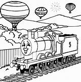 Thomas Coloring James Train Pages Friends Engine Tank Red Outline Drawing Balloon Childrens Sheets Kids Air Hot Colouring Activities Printable sketch template