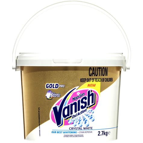vanish napisan gold pro oxi action stain remover powder crystal white 2