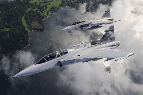 swedish air force jas  gripens   swedish archipelago fighter jets aircraft
