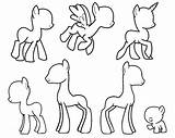 Mlp Coloring Doodlecraft Ponies Doodles Anleitung Bocetos Ponei Bases Poney Bodies Poneis Outlines sketch template