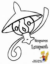 Pokemon Coloring Pages Chandelure Foongus Clipart Printables Mienshao Master Library Print Cherubi Bubakids sketch template