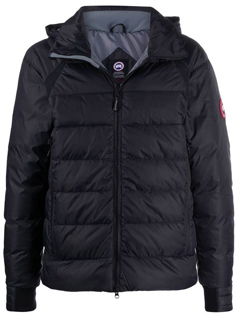 Canada Goose Long Sleeve Hooded Puffer Jacket In Blue