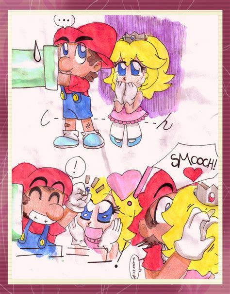 Do You Remember Our First Kiss Mario And Peach Fan Art