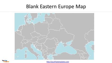 eastern europe map  powerpoint template