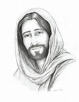 Jesus Drawing Drawings Pencil Christ Christian Face Religious Children Sketch Paintingvalley Savior Line Lds sketch template
