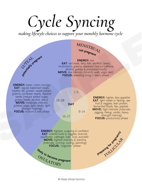 menstrual phase cycle syncing guide functional health research resources   nutrition
