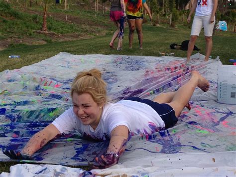 Paint Slip N Slide Youth Group Activities Adult Party
