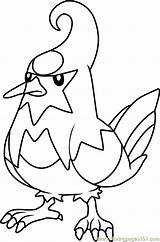 Staravia Pokémon Loudred Coloringpages101 Staraptor sketch template