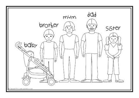 family coloring pages  toddlers bethann valenti
