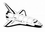 Navette Spatiale Spaceship Colorier Coloriages Shuttle Transporte sketch template