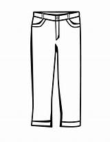 Jeans Clipart Coloring Pages Drawing Genes Color Kids Clip Choose Board sketch template