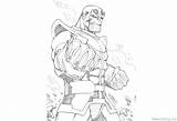 Thanos Coloring Pages Avengers Infinity War Marvel Lineart Printable Color Kids sketch template