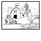 Coloring Farm Printable Pages House Scene Rooster Adults Kids Sheets Animals Print Animal Barn Kb Jpeg Pluspng Adult Tractor Colorear sketch template