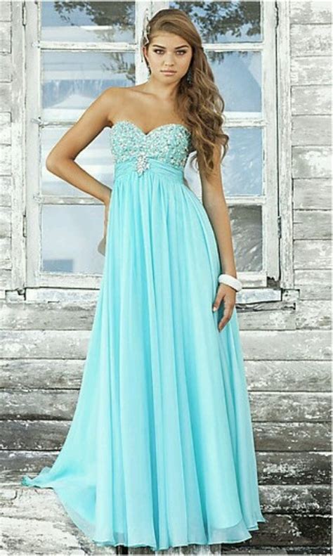 ice blue long prom dress prom dress ideas  clothes pinterest