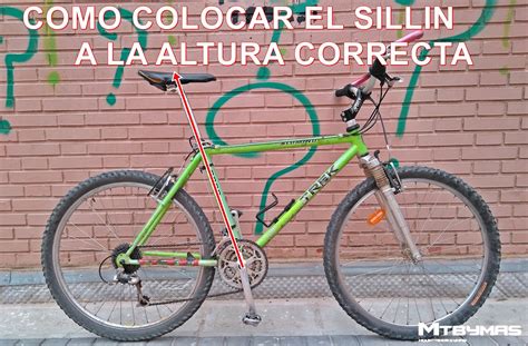 como calcular la altura correcta del sillin mtbymas