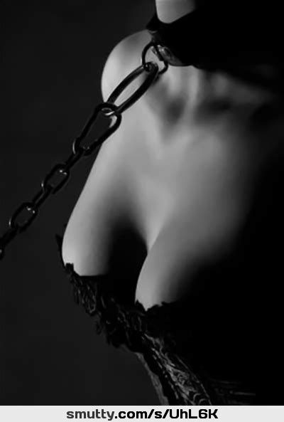 Chain Chained Collar Bondage Lingerie Cleavage