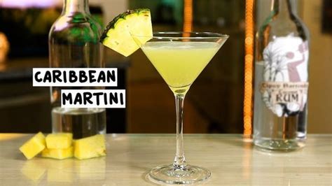 caribbean martini tipsy bartender recipe coconut rum martini