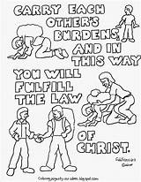 Galatians Burdens Corinthians Adron Coloringpagesbymradron sketch template