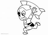 Coloring Pages Deadpool Cartoon Marvel Chibi Characters Printable Kids Adults Print sketch template