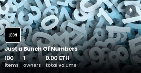 bunch  numbers collection opensea