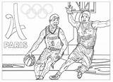 Coloring 2024 Basketball Paris Olympic Games Pages Sports Adults Kids Adult Print Color Olympics Sport Basket Printable Justcolor sketch template