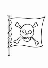 Piratenfahne Piraten Ausmalbild Malvorlage Ausmalen Pirateninsel Palme Piratenschiff Pirat sketch template