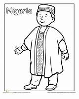 Nigerian Education Traje Tipicos Paises Fbcdn Mxp1 sketch template