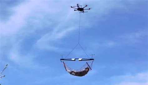 drone lift  human