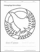 Peace Coloring Kids Pages Dove Sheet Print Studenthandouts Printable Worksheets Pdf Colouring Click Handouts Holiday Christmas Choose Board sketch template