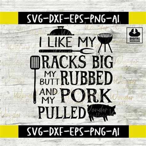 Funny Bbq Sayings Svg Cut File For Apron Tshirt Design Funny Etsy