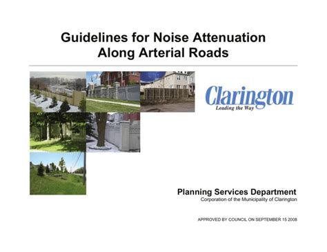 guidelines  noise attenuation