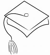 Graduation Cap Clip Drawing Drawings Clipart Outline Hat Line Diploma Cliparts Cartoon Caps Mortar Mortarboard Board Graduate Clipartbest Personalize Recordonline sketch template