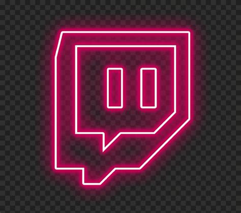 twitch neon logo cutout png and clipart images citypng