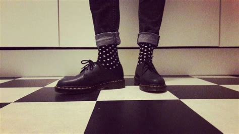dr martens woman shoes rotterdam style board oxford shoes polka dots street style