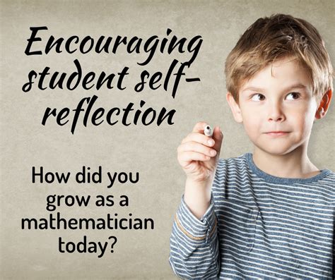 encouraging student  reflection math coachs corner