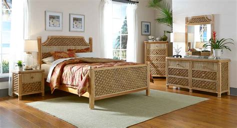 Wicker Natural Nassau Rattan Bedroom Sets