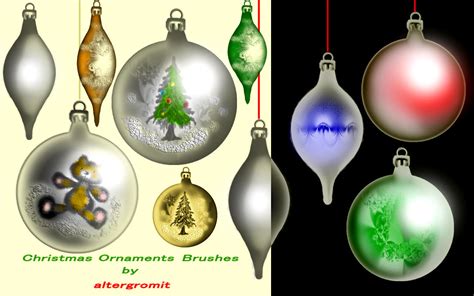christmas ornaments brushes  altergromit  deviantart